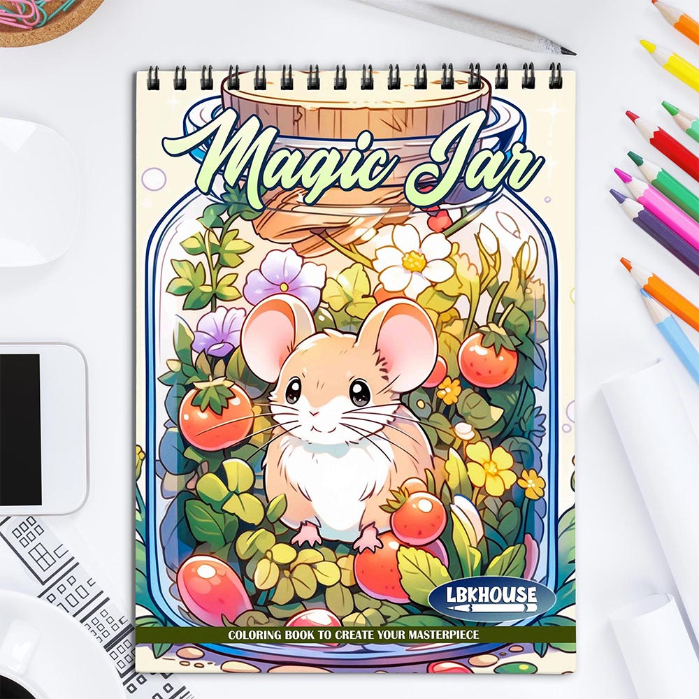 LBKHOUSE Magic Jar Coloring Book for Adult