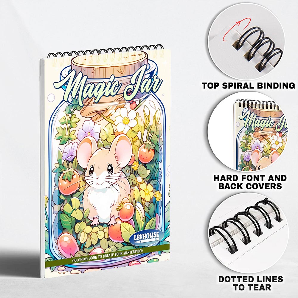 LBKHOUSE Magic Jar Coloring Pages for Adult
