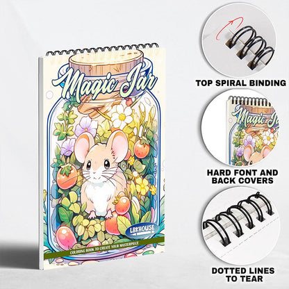 LBKHOUSE Magic Jar Coloring Pages for Adult