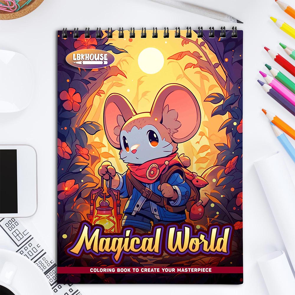 LBKHOUSE Magical World Coloring Book for Adult