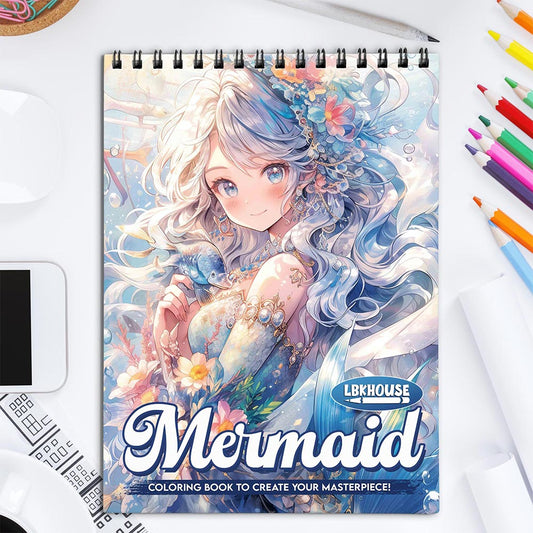 LBKHOUSE Mermaids Coloring Book for Adult