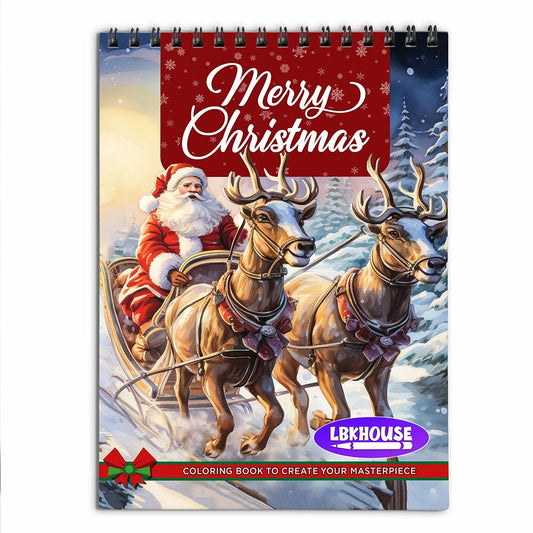 LBKHOUSE Merry Christmas Coloring Book for Adults