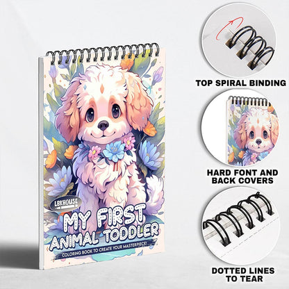 LBKHOUSE My First Animal Toddler Coloring Pages for Adults