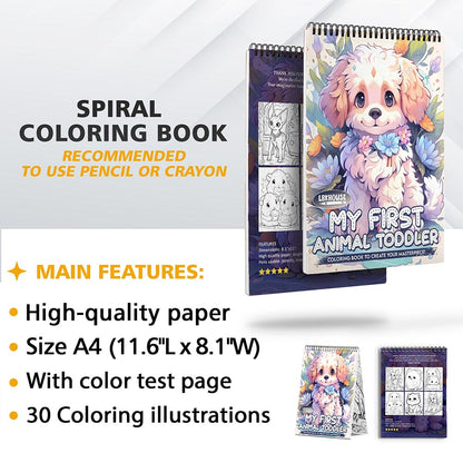 LBKHOUSE My First Animal Toddler Coloring Sheets for Adults