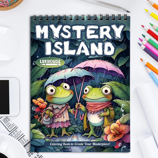LBKHOUSE Mystery Island Coloring Book for Adult