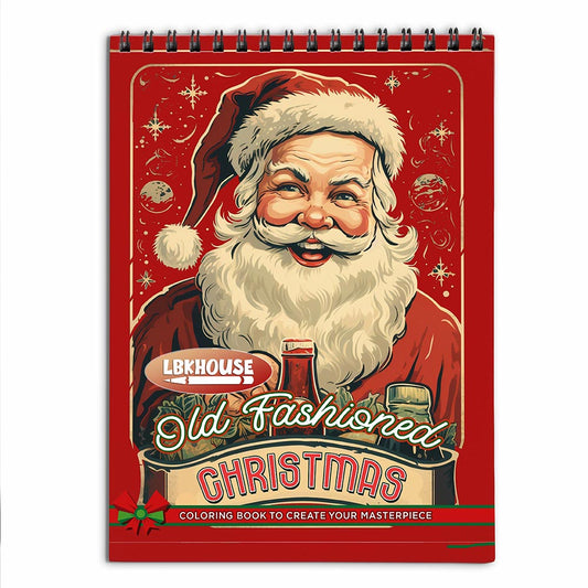 LBKHOUSE Old Fashioned Christmas Coloring Book for Adult