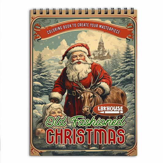 LBKHOUSE Old Fashioned Christmas Coloring Book for Adult