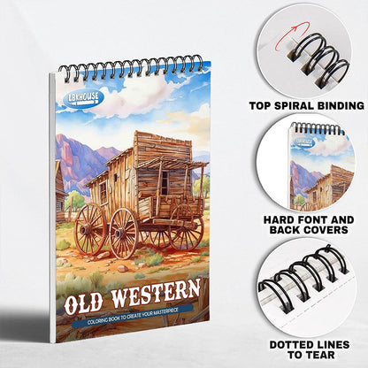 LBKHOUSE Old Western Coloring Pages for Adult