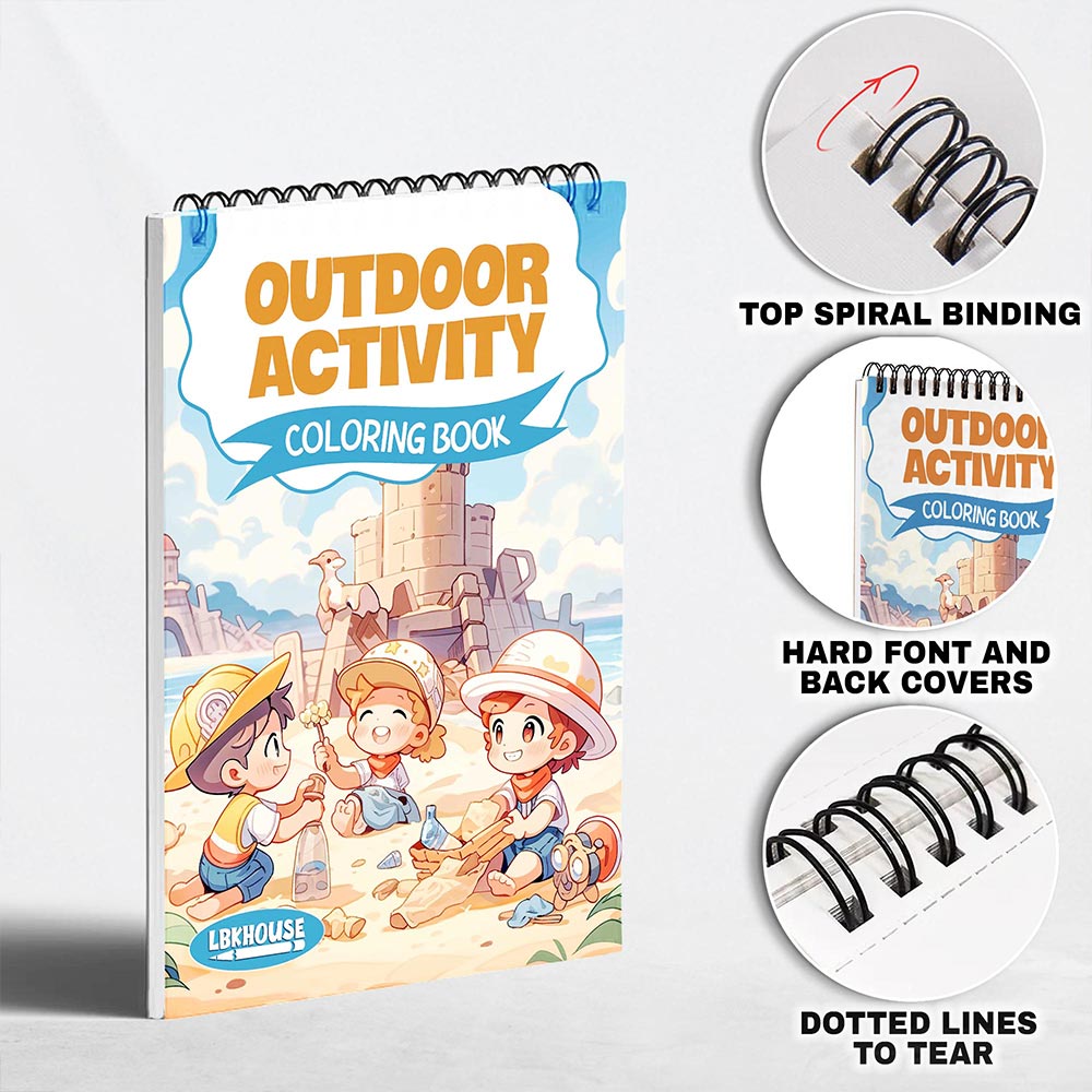 LBKHOUSE Outdoor Activity Coloring Pages for Adult