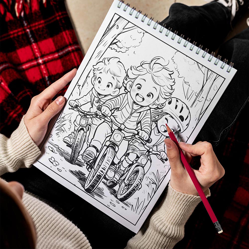 LBKHOUSE Outdoor Activity Spiral Bound Coloring Book for Adult