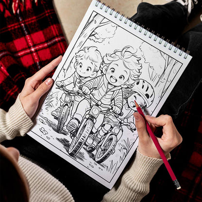 LBKHOUSE Outdoor Activity Spiral Bound Coloring Book for Adult
