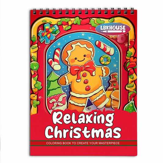 LBKHOUSE Relaxing Christmas Coloring Book for Adult