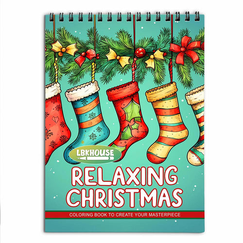 LBKHOUSE Relaxing Christmas Coloring Book for Adult