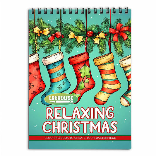 LBKHOUSE Relaxing Christmas Coloring Book for Adult