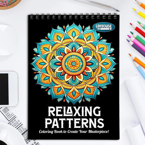 LBKHOUSE Relaxing Patterns Coloring Book for Adult