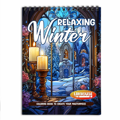 LBKHOUSE Relaxing Winter Coloring Book for Adult
