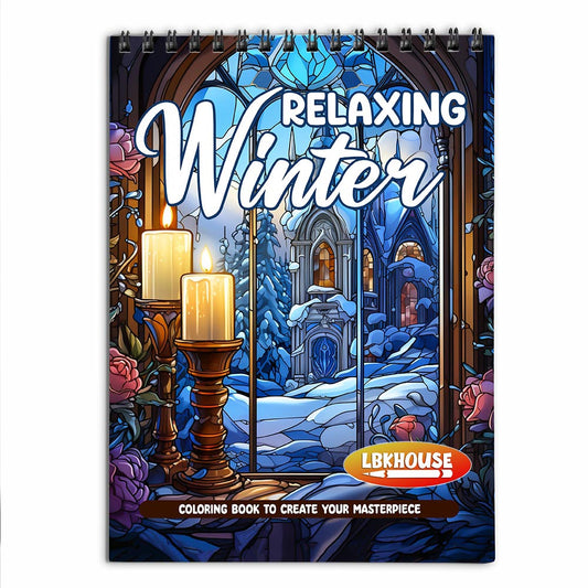 LBKHOUSE Relaxing Winter Coloring Book for Adult
