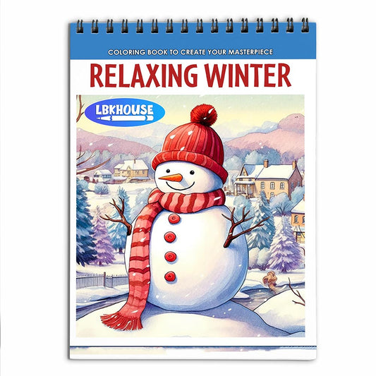 LBKHOUSE Relaxing Winter Coloring Book for Adult