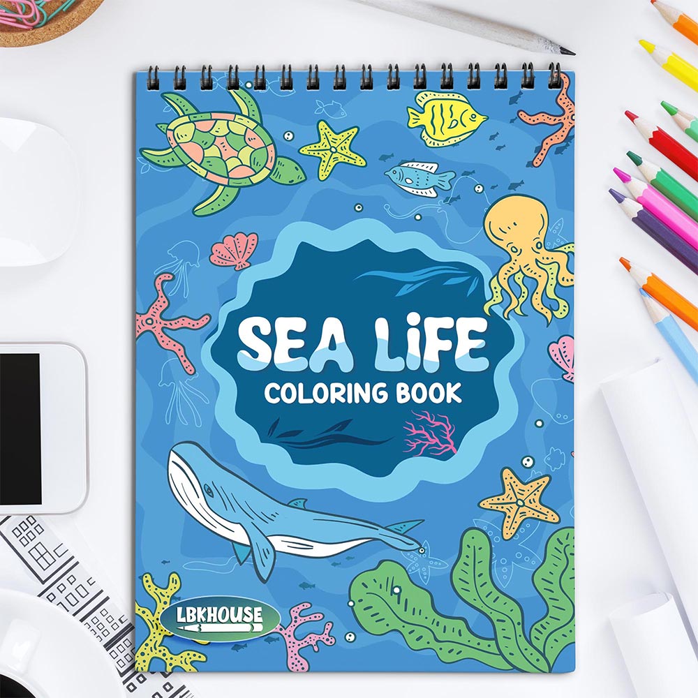 LBKHOUSE Sea Life Coloring Book for Adult