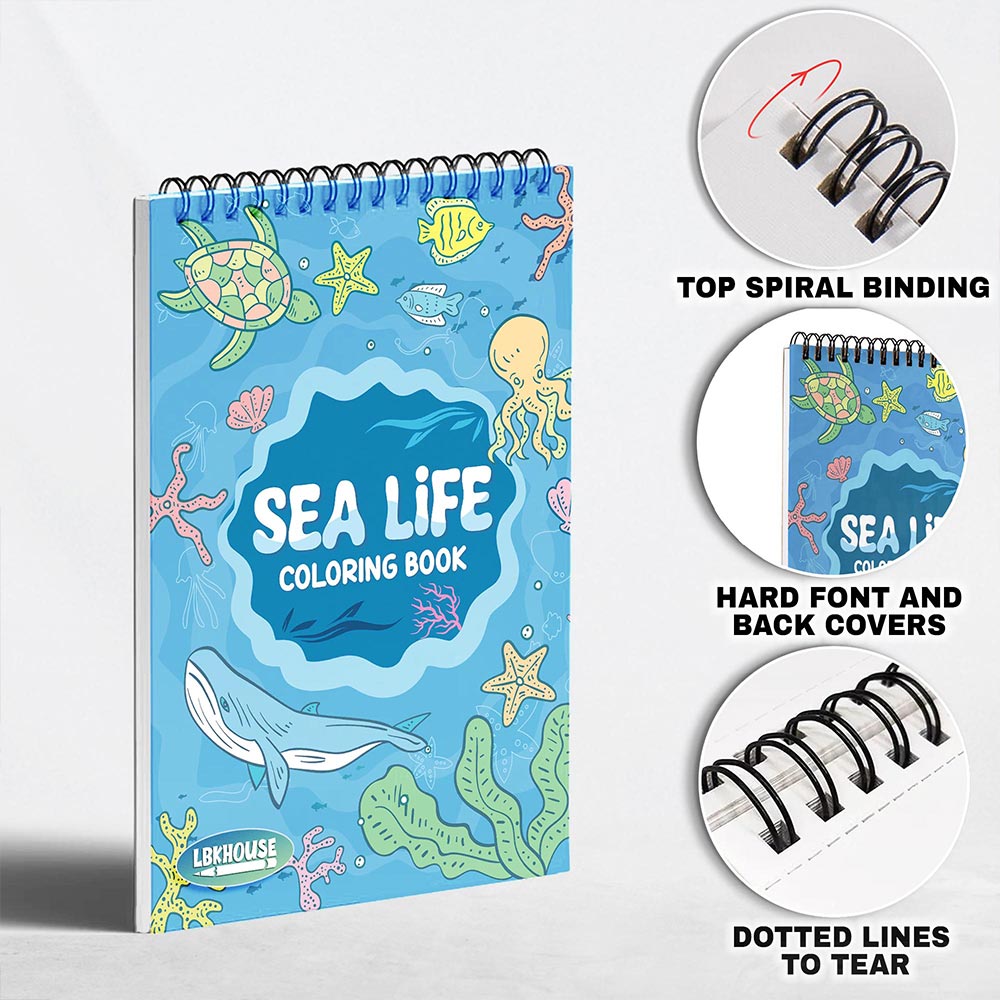 LBKHOUSE Sea Life Coloring Pages for Adult