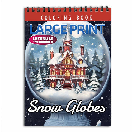 LBKHOUSE Snow globe Coloring Book for Adults