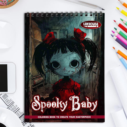 LBKHOUSE Spooky Baby Coloring Book for Adult