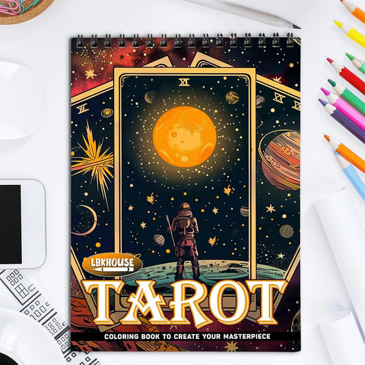 LBKHOUSE Tarot Coloring Book for Adults
