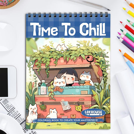 LBKHOUSE Time To Chill Coloring Book for Adult
