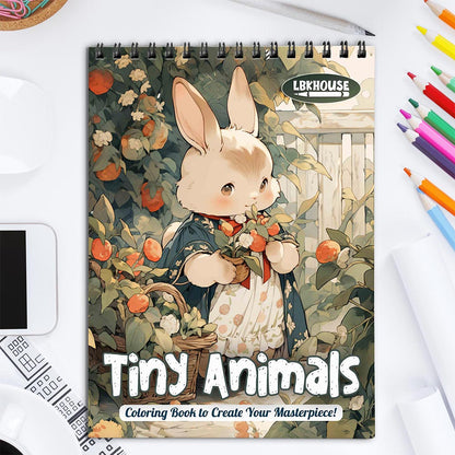 LBKHOUSE Tiny Animals Coloring Book for Adult