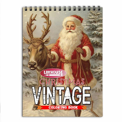 LBKHOUSE Vintage Christmas Coloring Book for Adults