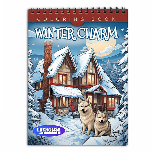 LBKHOUSE Winter Charm Coloring Book For Adults