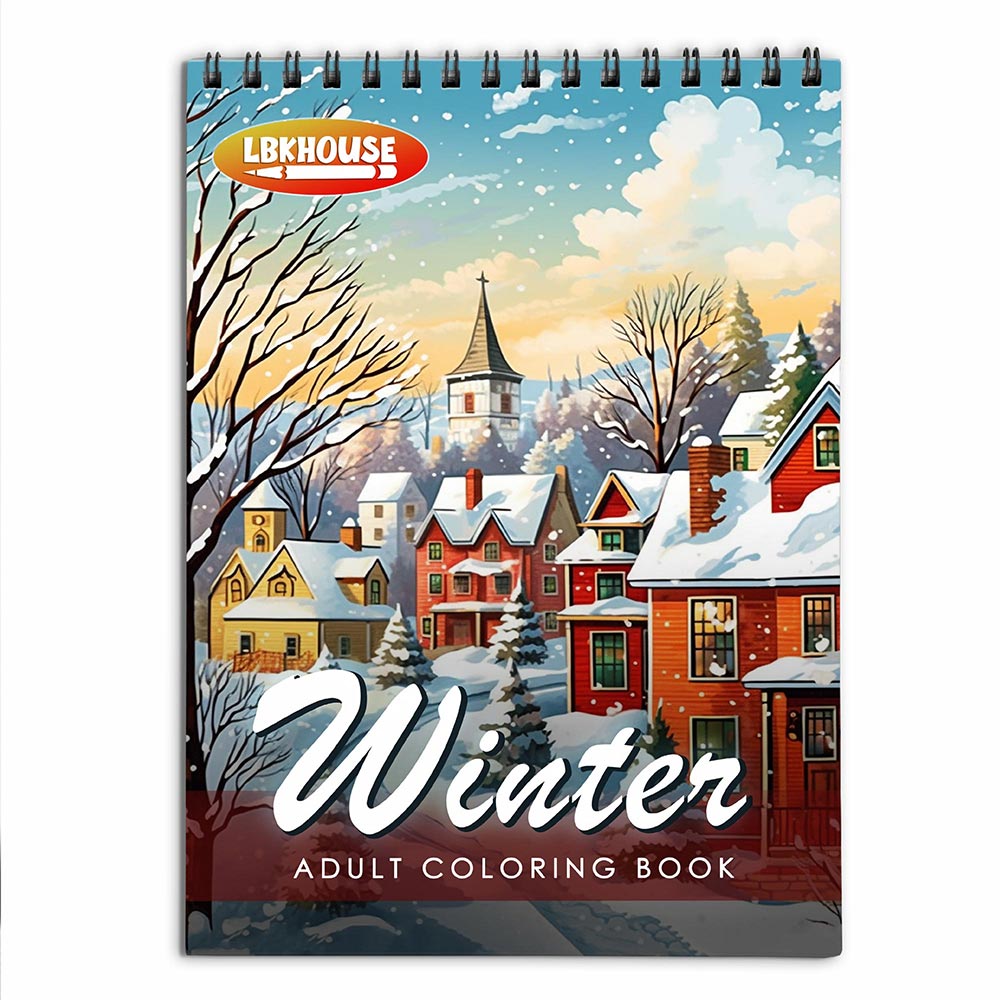 LBKHOUSE Winter Coloring Book for Adults