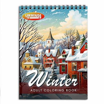 LBKHOUSE Winter Coloring Book for Adults