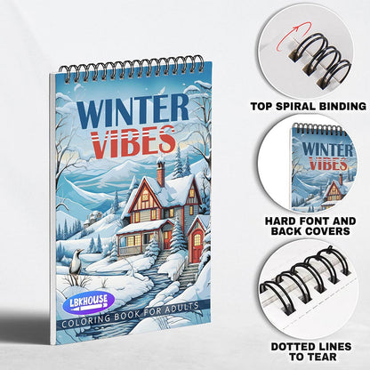LBKHOUSE Winter Vibes Coloring Pages For Adults