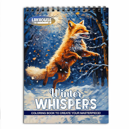 LBKHOUSE Winter Whispers Coloring Book For Adults