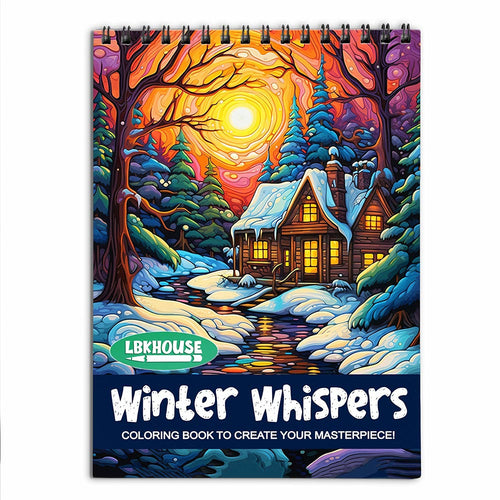 LBKHOUSE Winter Whispers Coloring Book For Adults