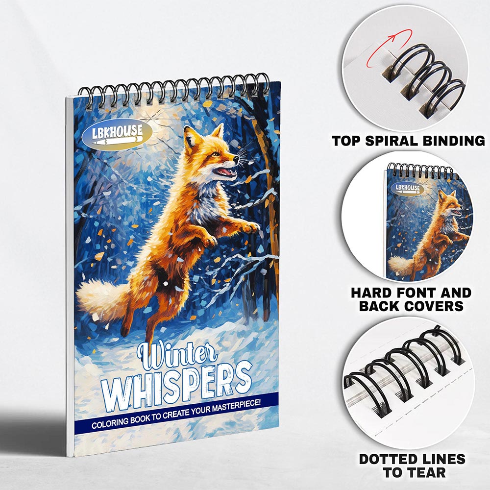 LBKHOUSE Winter Whispers Coloring Pages For Adults