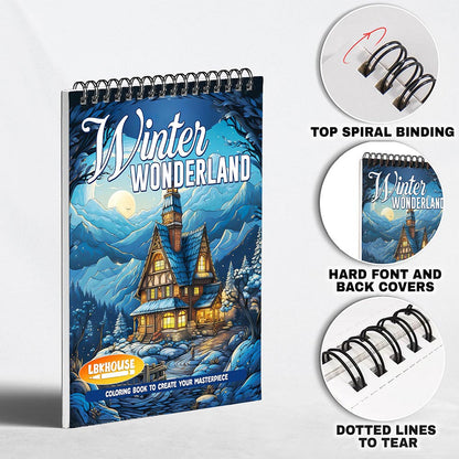 LBKHOUSE Winter Wonderland Coloring Pages For Adults