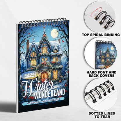 LBKHOUSE Winter Wonderland Coloring Pages for Adults