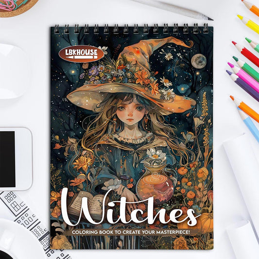 LBKHOUSE Witches Coloring Book for Adult