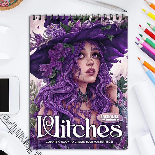 LBKHOUSE Witches Coloring Book for Adult