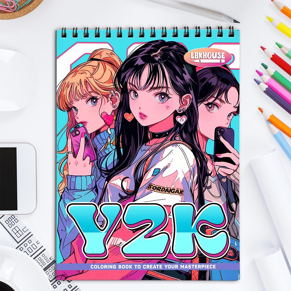 LBKHOUSE Y2K Coloring Book for Adult