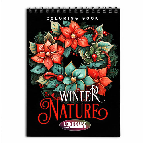 LBKHOUSE Winter Nature Coloring Book for Adults