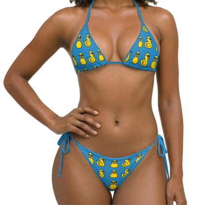 Funny Duck Bikini Set for Women, Two Piece Swimsuit, Cute Animal Beachwear | Netecom