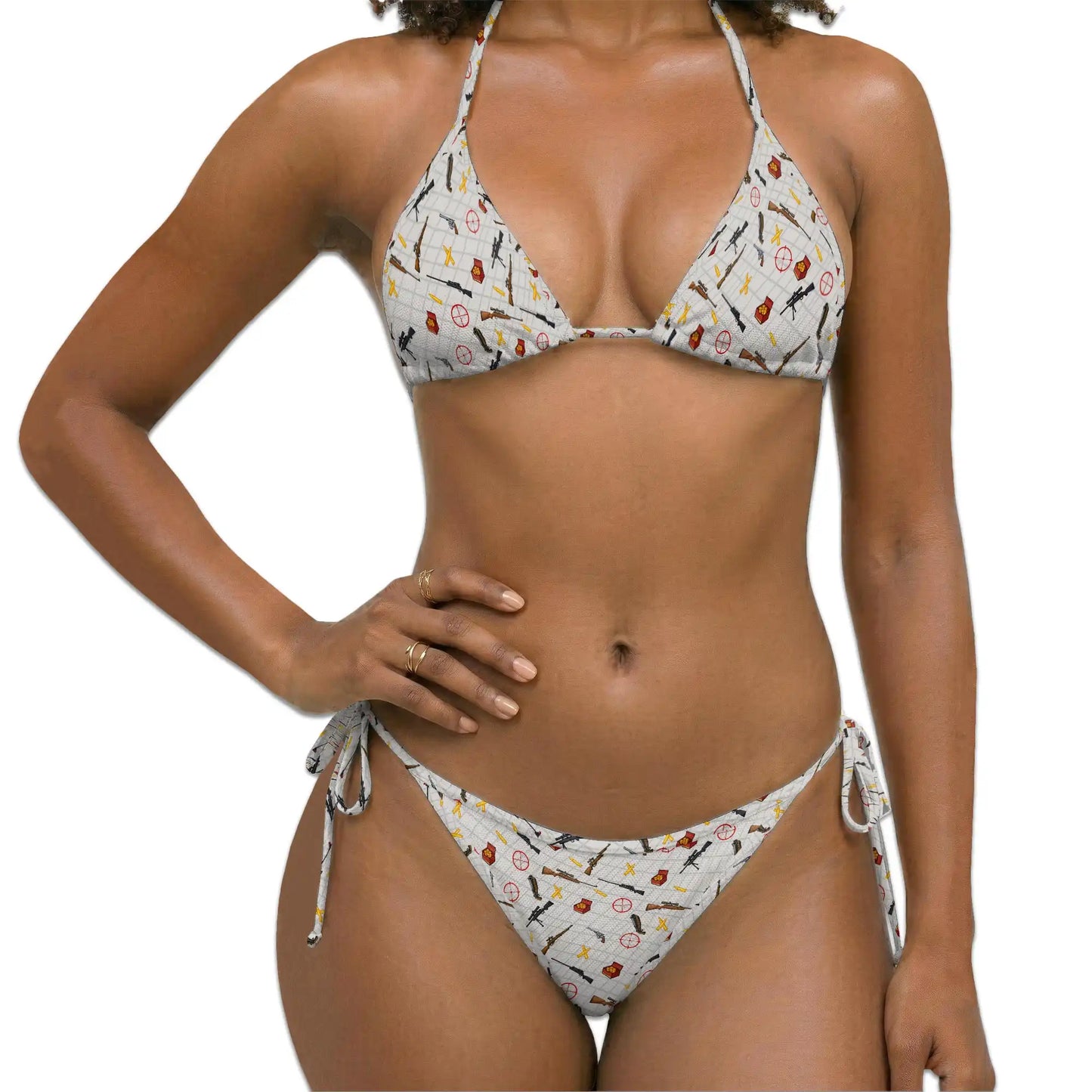Tactical Pattern Bikini Set for Women, Two Piece Swimsuit, Hunting Inspired Beachwear | Netecom