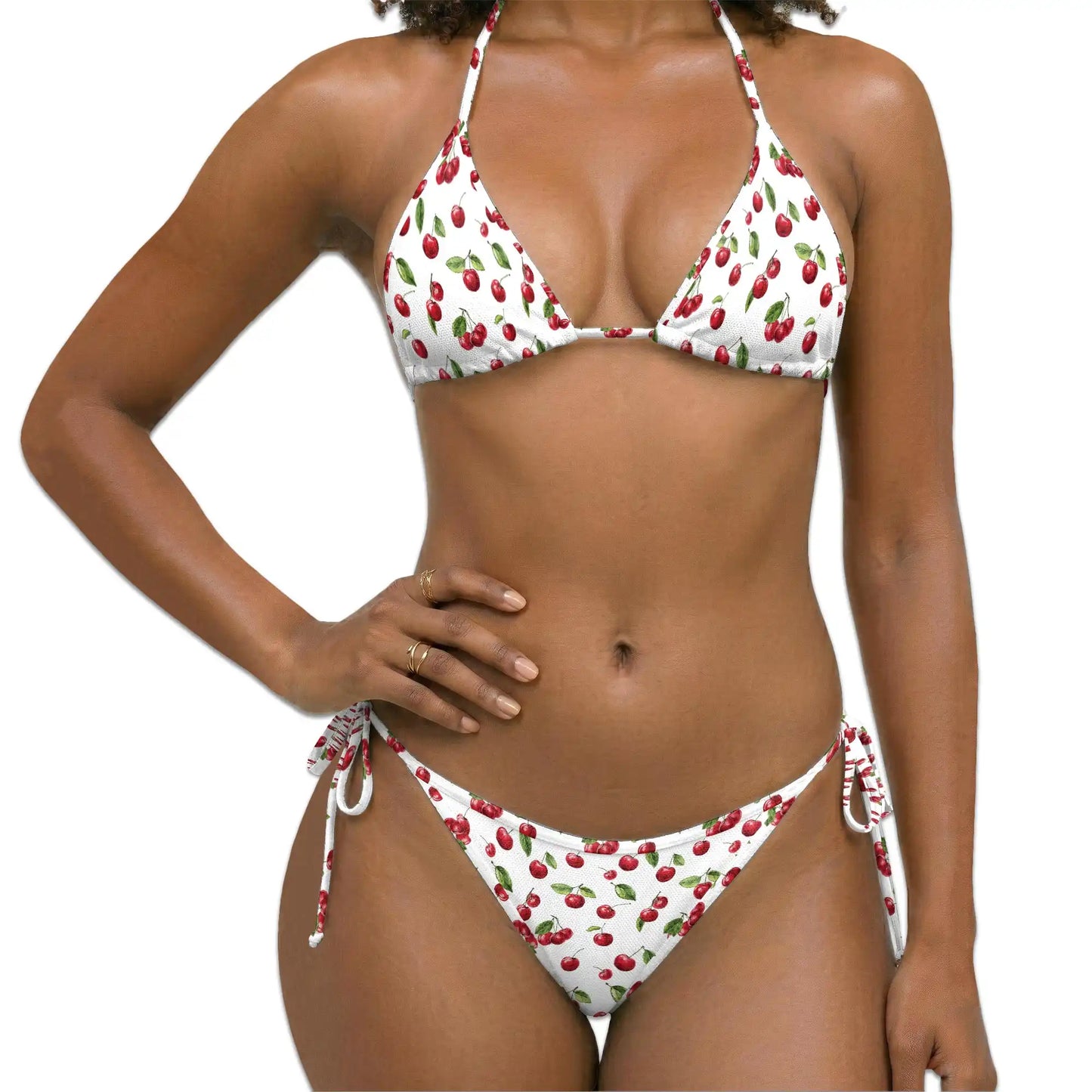The Cherry Bikini Set for Women, Two Piece Swimsuit, Cherry Fruit Beachwear | Netecom