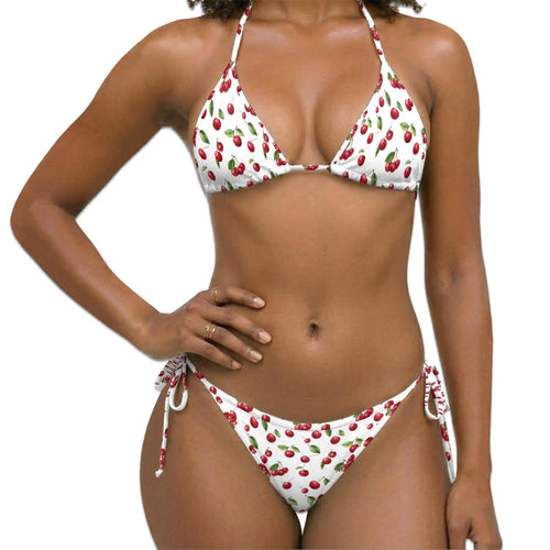 The Cherry Bikini Set for Women, Two Piece Swimsuit, Cherry Fruit Beachwear | Netecom