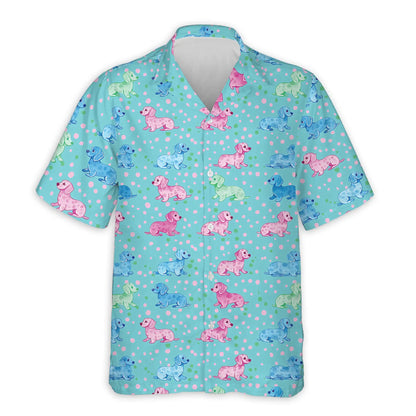 Dachshund Hawaiian Shirt For Men| Netecom