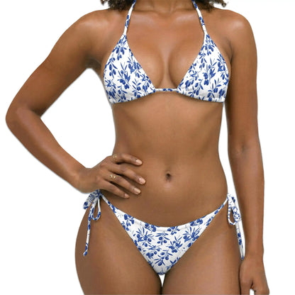 Blueberry Pattern Bikini Set for Women, Two Piece Swimsuit, Craft Beachwear | Netecom