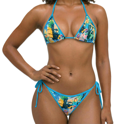 Forklift Bikini Set for Women, Two Piece Swimsuit, Industrial Vehicle Beachwear | Netecom